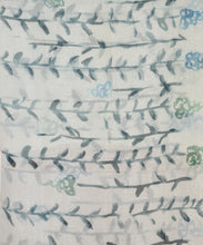 Load image into Gallery viewer, Sky Blue Flower Hand Painted Saree With Blouse Piece