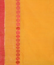 Load image into Gallery viewer, Cotton Red Flower Border Saree
