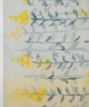 Load image into Gallery viewer, Yellow Flower Hand Painted Saree With Blouse Piece