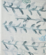 Load image into Gallery viewer, Sky Blue Flower Hand Painted Saree With Blouse Piece