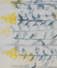 Load image into Gallery viewer, Yellow Flower Hand Painted Saree With Blouse Piece