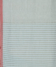 Load image into Gallery viewer, Brown Border Flower Jamdani Motif Saree With Blouse Piece