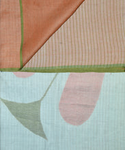 Load image into Gallery viewer, Brown Border Flower Jamdani Motif Saree With Blouse Piece