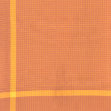 Load image into Gallery viewer, Brown With Yellow Checks & Border Table Cloth