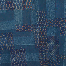 Load image into Gallery viewer, Blue Printed Patchwork Bedcover