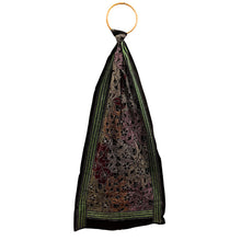 Load image into Gallery viewer, Black Colour Base With Multicolour Kantha Stitched Stole