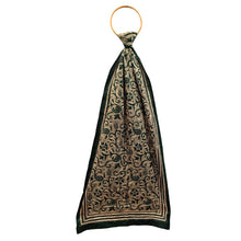 Load image into Gallery viewer, Black Colour Base With White Kantha Stitched Stole