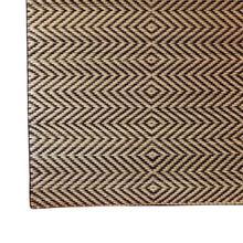 Load image into Gallery viewer, Black Geometric Design Madur Floor Mat