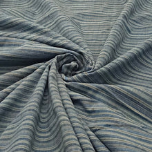 Load image into Gallery viewer, Blue & Grey Stripes Fabric