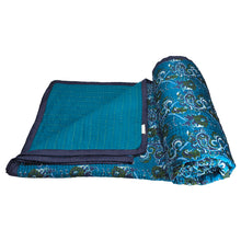 Load image into Gallery viewer, Blue Printed Quilt