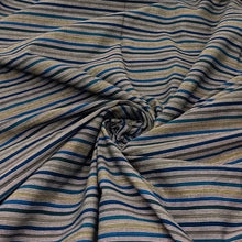 Load image into Gallery viewer, Blue & Yellow Stripes Fabric