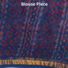 Load image into Gallery viewer, Blue Zari Border Kota Saree