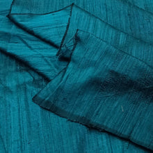 Load image into Gallery viewer, Bottle Green Dupion Silk Fabric