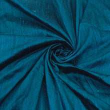 Load image into Gallery viewer, Bottle Green Dupion Silk Fabric