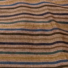 Load image into Gallery viewer, Brown With Multicolour Stripes Fabric