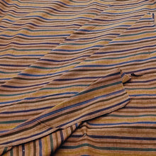Load image into Gallery viewer, Brown With Multicolour Stripes Fabric