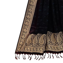 Load image into Gallery viewer, Dark Maroon Benarasi Silk Stole