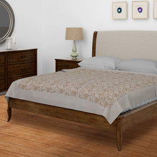 Load image into Gallery viewer, Dusty Rose Botanical Cutwork Bedcover