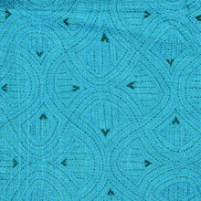 Load image into Gallery viewer, Aqua Whisper Kantha Stitched Bedcover