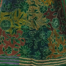 Load image into Gallery viewer, Green Colour Base Kantha Stitched Stole