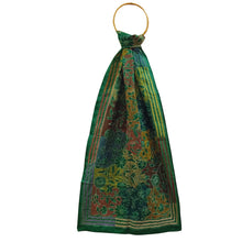 Load image into Gallery viewer, Green Colour Base Kantha Stitched Stole