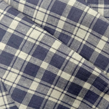 Load image into Gallery viewer, Grey & White Checks Fabric