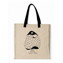 Load image into Gallery viewer, Hand Painted Fish Design Tote Bag