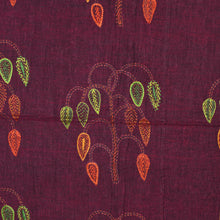 Load image into Gallery viewer, Rust Leaf Handstitched Kantha Bedcover