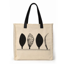 Load image into Gallery viewer, Monochrome Leaves Tote Bag