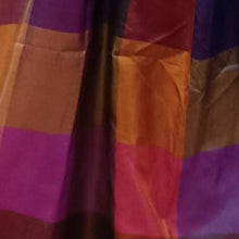 Load image into Gallery viewer, Multi Coloured Banaras Checks Silk Stole