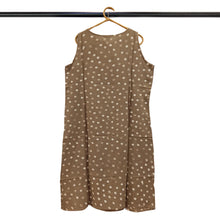 Load image into Gallery viewer, Navy Blue & Beige Batik Sleeveless Dress