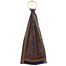 Load image into Gallery viewer, Navy Blue Colour Base Kantha Stitched Stole