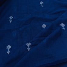 Load image into Gallery viewer, Navy Blue Jamdani Buti Fabric