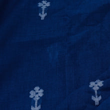 Load image into Gallery viewer, Navy Blue Jamdani Buti Fabric