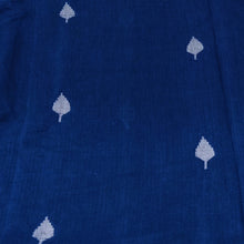 Load image into Gallery viewer, Navy Blue Jamdani Motif Fabric
