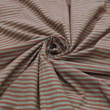 Load image into Gallery viewer, Pink & Green Stripes Fabric
