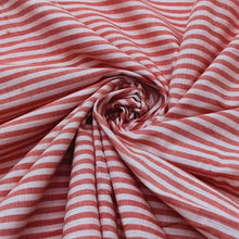 Load image into Gallery viewer, Pink & White Stripes Fabric