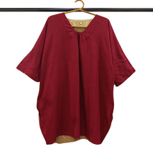 Load image into Gallery viewer, Red & Beige Balloon Dress