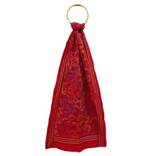 Load image into Gallery viewer, Red Colour Base Kantha Stitched Stole