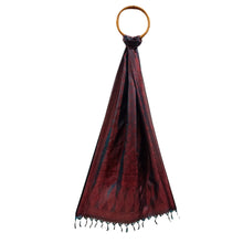 Load image into Gallery viewer, Rust Coloured Benarasi Silk Stole