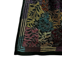 Load image into Gallery viewer, Black Colour Base Kantha Stitched Stole
