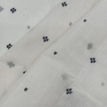 Load image into Gallery viewer, Black Jamdani Motif Fabric