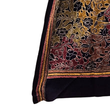 Load image into Gallery viewer, Black Colour Base With Multicolour Kantha Stitched Stole
