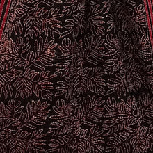 Load image into Gallery viewer, Black Colour Base With Red Border Kantha Stitched Stole