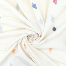 Load image into Gallery viewer, Multicoloured Leaves Jamdani Motif Fabric