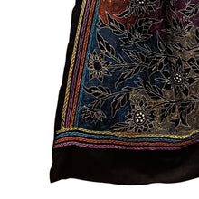 Load image into Gallery viewer, Black Colour Base Kantha Stitched Stole