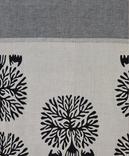 Load image into Gallery viewer, Monochrome Forest Bloom Saree