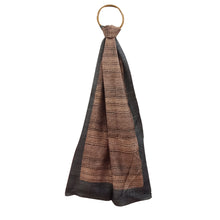 Load image into Gallery viewer, Tassar Brown & Grey Printed Stole