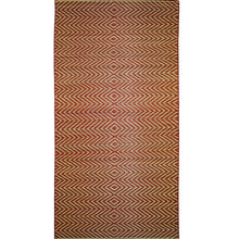 Load image into Gallery viewer, Deep Maroon Geometric Design Madur Floor Mat