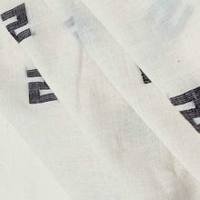 Load image into Gallery viewer, White & Black Jamdani Motif Fabric